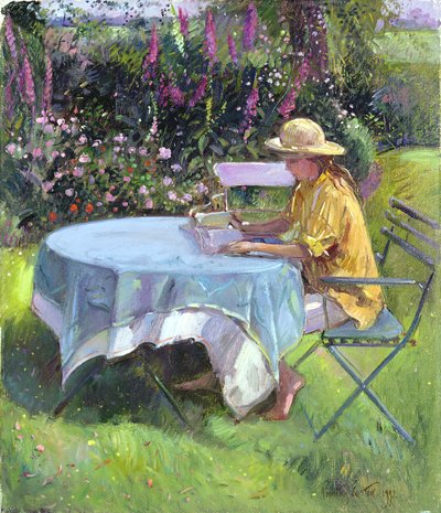 The Morning Read, 1992 by Timothy Easton